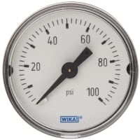 Entrada positiva análoga 100psi de la galga de presión detrás