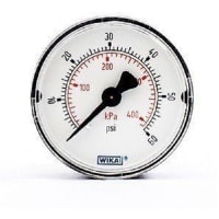 Galga de presión, 60psi, 1-1/2 " diámetro, 1/8 " NPT, entrada trasera, aire o aceite, análogos