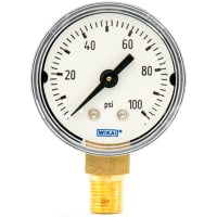 Galga, presión, 100psi, 1/8 L ABS-Caso, 111.10 1.5