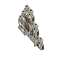 Gris componente del tornillo 6Conts 5.2m m W 26-12AWG del carril 3Level del estruendo de las conec TermBlk