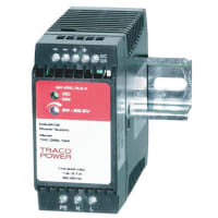 Fuente de alimentación, AC-DC, 24V, 2.3A, 85-264V adentro, incluido, montaje del carril del estruendo, 55W, serie de TPC