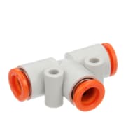 Guarnición de la tubería, te de la unión, el 1/4in, el mismo Diam. Tubería OD, latón, serie KQ2