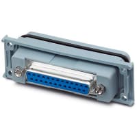 Conectadores, D-Secundario, estándares, panel MNT de VS-25-A-GC-BU/BU 25P FF