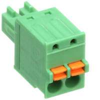 PCB Plug Push-En 3.81m m 16AWG 160V 8A 2 Position COMBICON FK-MCP Series