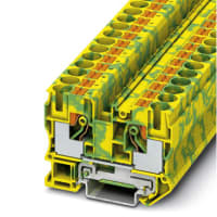 Earth Modular Trm Blk pinta 10 Series 57A Push en Term Green Yellow Single Level