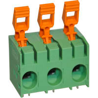 Serie terminal de la posición COMBICON PLH de la Empujar-cerradura 15m m 3 6AWG 1000V 76A del PWB