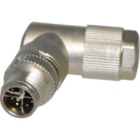M12 Plug-En Connector CAT6A Angled 8Pos. Diameters cable de Shielded 4-8m m