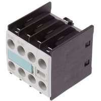 Contacto auxiliar Snap-On con el terminal del tornillo, NO/NC, 6 A