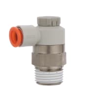 Apresure el regulador, codo, metro-hacia fuera, 3/"8 uno-tocan x 1/"2 NPT con el sellante