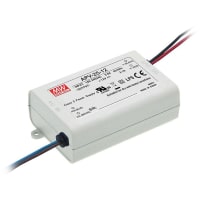 Fuente de alimentación, AC-DC, 12V, 2.1A, 100-264V adentro, incluido, conductor del LED, 25W, serie APV-25