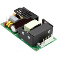 Fuente de alimentación, AC-DC, 15V, 4A, 90-264V adentro, marco abierto, Pnl Mnt, PFC, médico, serie MBC60