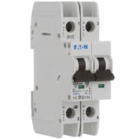 Interruptores miniatura, T/M, curva de D, 13A, 2-Pole, UL489, estruendo, serie de FAZ-NA