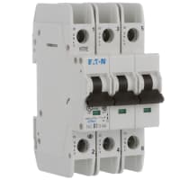 Interruptores miniatura, T/M, curva de D, 7A, 3 poste, estruendo, UL489, serie de FAZ-NA