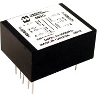 Transformador, aislamiento, PC mt, ohmios de 150/600