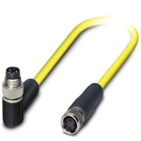 M8; posición 4. blindado; PVC 105C; Enchufe M8 anguloso; al zócalo M8 recto; 0.5 m