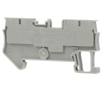 Llame el carril del estruendo del bloque feed-Through Empujan-InConn 3.5m m 26-16AWG NS35/7.5 gris NS35/16