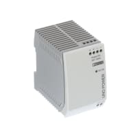 El estruendo cerca la fuente de alimentación con barandilla del montaje, 24V, 4.2A, entrada 85-264V, 101W, serie de ENERGÍA de UNO