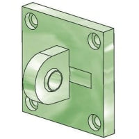 Clevis, sgl rear, cylinder de los series del for C95
