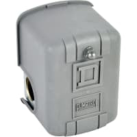 Interruptor de presión, 100psi ajustable, 1/4 " NPSF, N.C., DPST-DB, 1.5HP@115VAC, 2@230