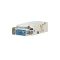 Válvula de solenoide, 3-Prt, Mt bajo, 24VDC, sello N.C. del metal, exterior. Piloto, alambre del enchufe w/Lead de M