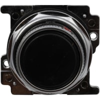 Heavy-Duty Pushbutton, 30.5 milímetros, Cam 11, Flush, Black, Vertical, 10250T Series