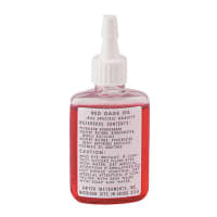 Líquido rojo de la galga del manómetro, 0.826 sg, botella plástica del dispensador de 1 onza, una serie