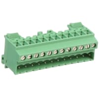 Serie de la posición COMBICON MSTBVK del tornillo 5.08m m 12AWG 12 320V 12A del carril del dinar