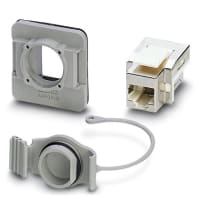 Capítulo de montaje del panel RJ45 para el uso con el recorte redondo del panel