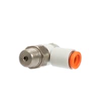 Apresure el control, Empujar-Cerradura, w/Fitting, Metro-Hacia fuera, puerto 1/8NPT, 1/4-en el tubo