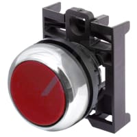 Actuador del botón, 22m m, botón rasante, rojo, momentáneo, serie del RMQ-Titán