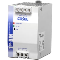 Fuente de alimentación, AC-DC, 24V, 20A, 85-264V adentro, incluido, montaje del carril del estruendo, 480W, serie de KHN