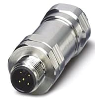 SACC Series, 5 Pole Conn Plug, Male Contacts, Screw en Mating, IP65, IP67, IP69K