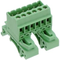 Din Rail Screw 5.08m m 12AWG 320V 12A 6 Position COMBICON UMSTBVK Series