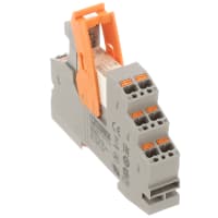 El módulo de relais, SPDT, 250VAC, 250VDC/24VAC, 10A, RIFLINE TERMINA series del RELAIS