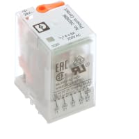 Accione el relais, 4PDT, 24VAC/250VAC, 250VDC, 6A, RIFLINE TERMINAN series del RELAIS