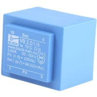 9 V la CA 1 hizo salir a través del transformador del PWB del agujero, 2VA