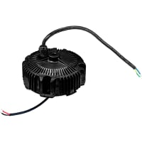 Fuente de alimentación, AC-DC, 24V, 6.5A, 100-305V adentro, sellado, perno prisionero, conductor del LED, serie HBG-160