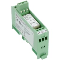 DPDT DIN Rail Panel Mount Interface Relay Module Screw, CA de 6A 230V