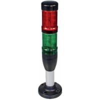 MONTAJE de STACKLIGHT 3-HIGH, ROJO, AMB, GRN LED, 24V, 40m m