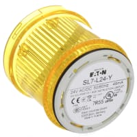 El amarillo condujo el faro, efecto ligero constante, base de 73m m, 24 V AC/DC, serie SL7