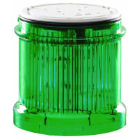 Faro incandescente verde, efecto ligero constante, base de 73m m, 230 CA de V