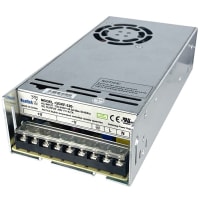 Fuente de alimentación, AC-DC, 24V, 13.3A, 85-264V adentro, incluido, montaje del panel, 320W, serie de QGKF