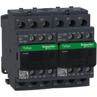Reversing Contactor LC2, 3P, 25 A, kilovatio de 11, 24 VDC, TeSys Deca Series