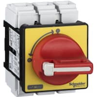 3 poste No-Fundió el desenganche del interruptor, 80 A, 37 W, IP20, IP65