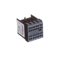 Bloque auxiliar de los contactos, 10A 2NC-2NO, tamaño S00 S0, resorte, Snap-on, serie 3RH