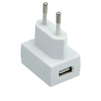 Power Supply, AC-DC, 5V, 1A, 90-264V adentro, Enclosed, Wall Plug, 5W, GS05E-USB Series