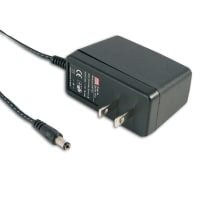 fuente de alimentación, AC-DC, 12V, 1.25A, 90-264V adentro, incluido, tacos para muro, 15W, serie de GS15U