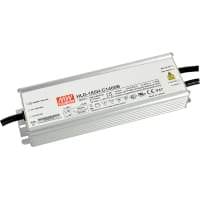 Fuente de alimentación, AC-DC, 400V, 0.5A, 100-305V adentro, sellado, PFC, conductor del LED, serie de HLG-185H