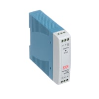 Fuente de alimentación, AC-DC, 15V, 0.67A, 100-264V adentro, incluido, carril del estruendo, PFC, 10W, serie de MDR