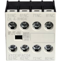 Bloque auxiliar del contacto, montaje delantero, marco A.C. 4Nc, serie de Seqa de XT